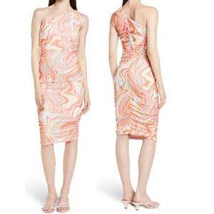 Love By‎ Design Satin Bodycon Midi Cocktail Dress